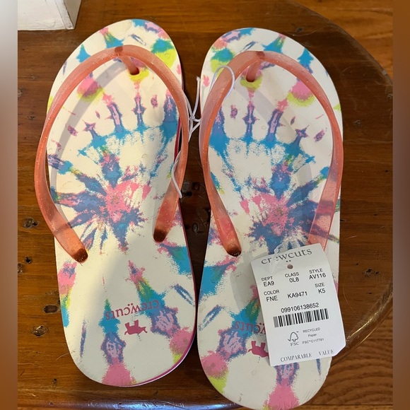 Crewcuts Flipflops Pink Big kid size 5, NWT - Picture 2 of 6